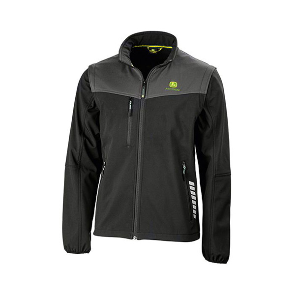 Veste Softshell Zip-off noire John Deere