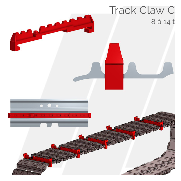 Crampons pour tuiles Track Claw C Hettec