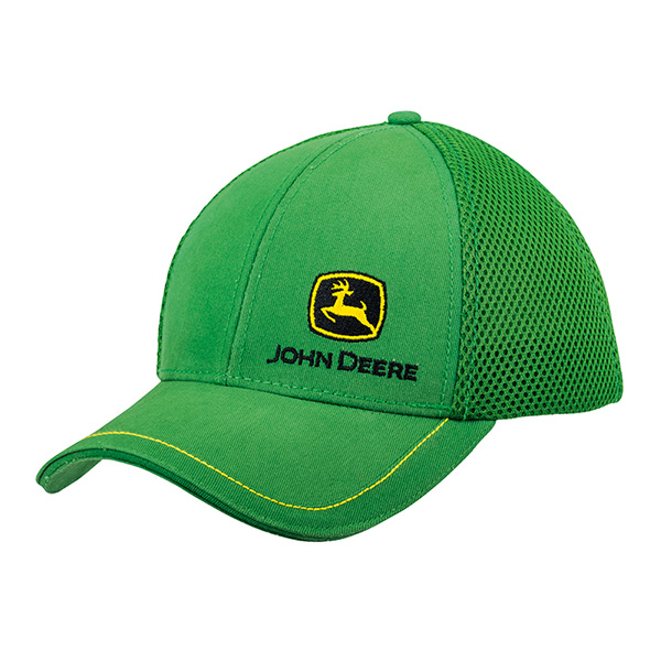 Casquette à maille verte avec Logo John Deere