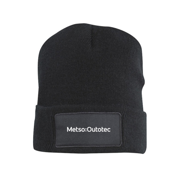 Bonnet en maille noir Metso Outotec