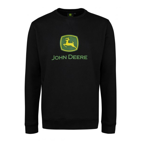 Sweat noir avec logo John Deere