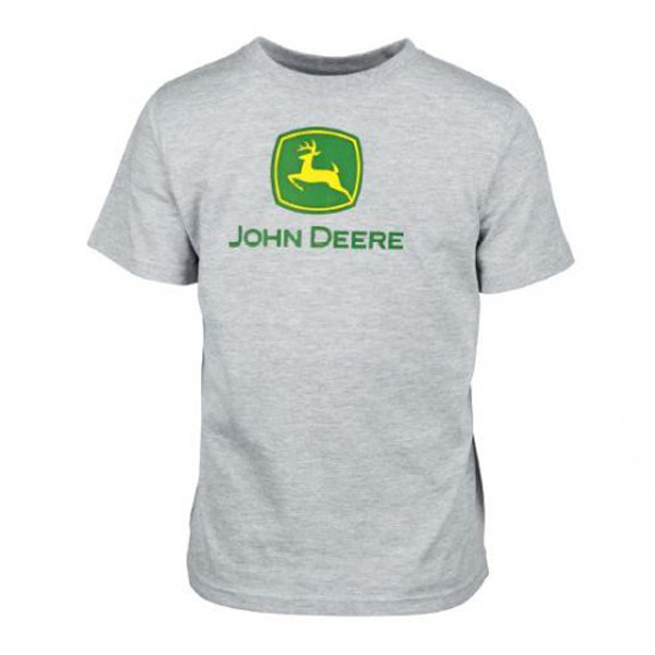 T-shirt gris John Deere pour enfants