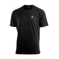 T-shirt noir avec logos John Deere