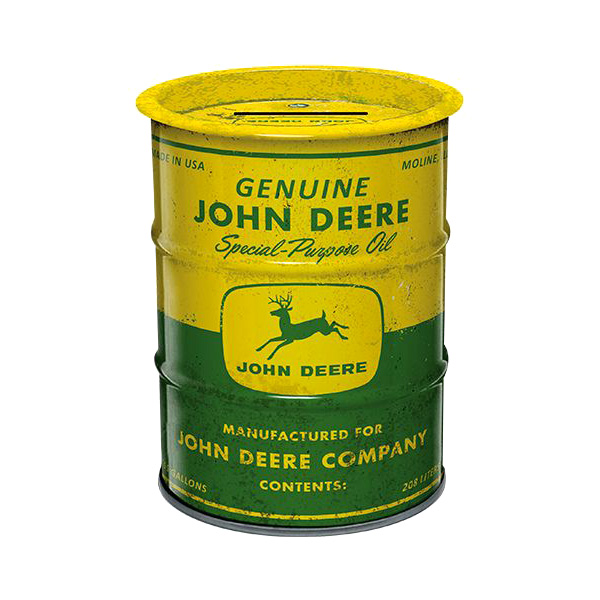 Tirelire baril d’huile John Deere