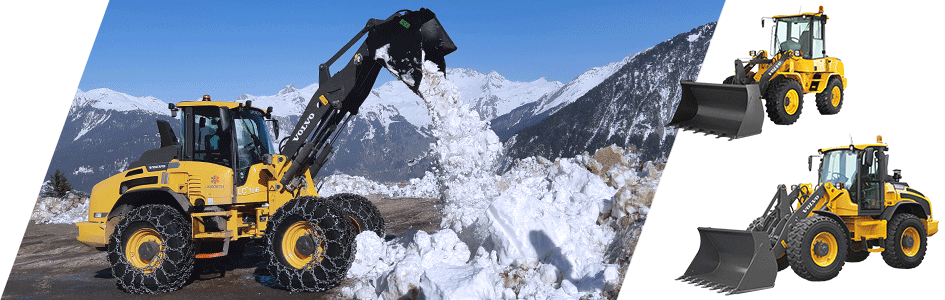 Chargeuse Volvo CE compacte en action