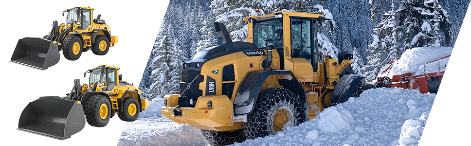 Chargeuse Volvo CE lourde en action