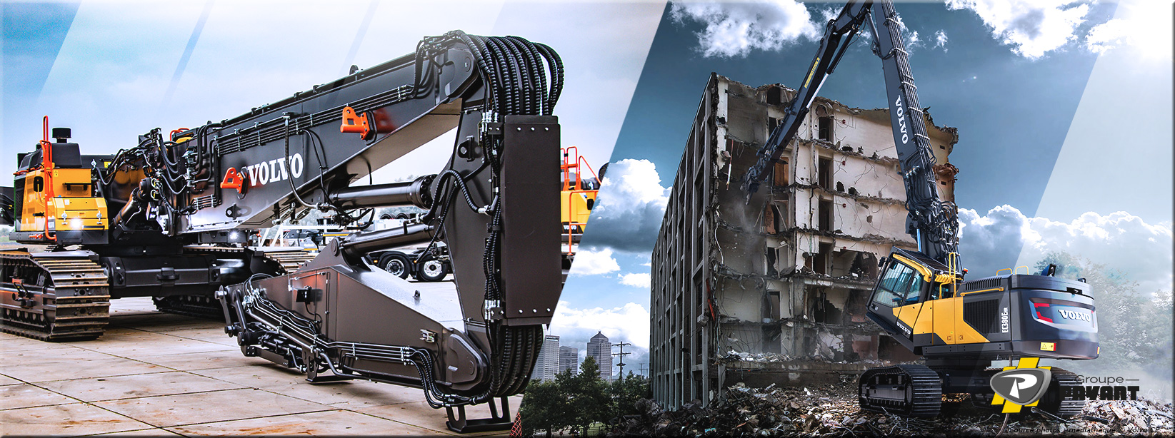pelles-de-demolition-volvo Pelles sur chenilles de démolition Volvo - Groupe Payant
