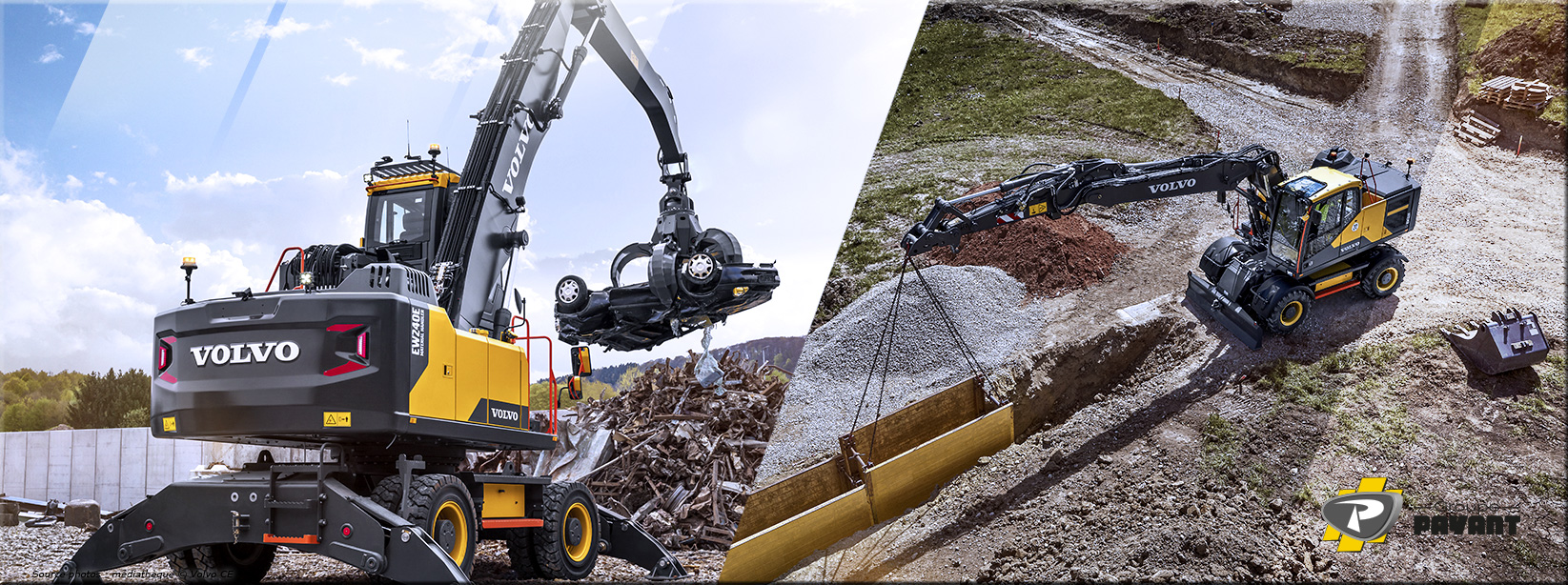 pelles-sur-pneus-volvo Pelles sur pneus Volvo - Groupe Payant