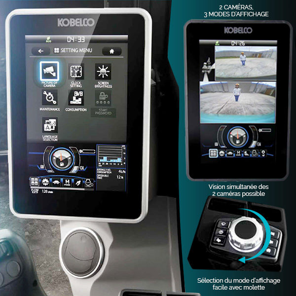 SK75SR-7 - Vision du moniteur