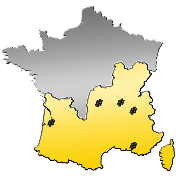 Zone de distribution de matériels de Travaux Publics du Groupe PAYANT