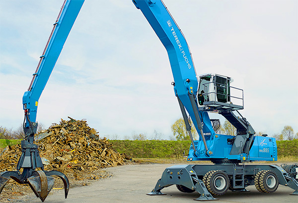 pelle-sur-pneus-Terex-Fuchs Pelle sur pneus Terex Fuchs MHL 885