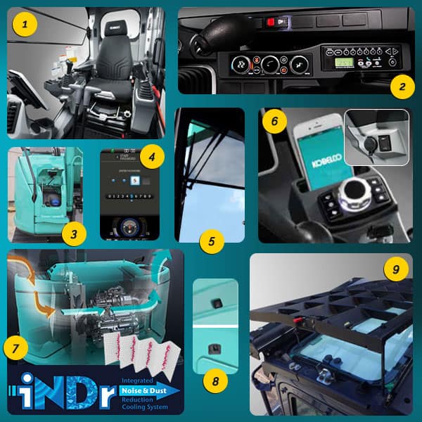 sk140srlc-7-equipements-de-serie SK140SRLC-7 : les équipements de série