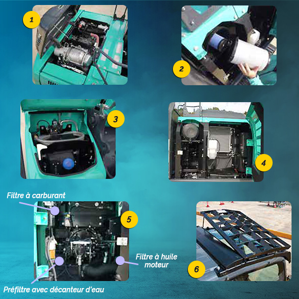 Kobelco Sk130lc-11 : Accès et entretien facile