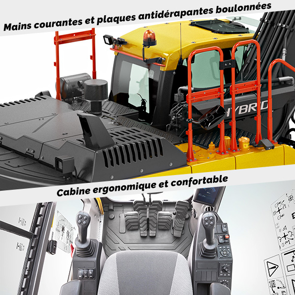 EC300E Hybride : Sécurité, confort et ergonomie