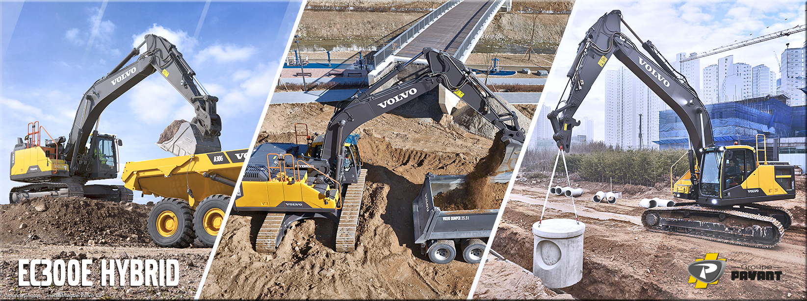 Pelle-sur-chenilles-EC300E-Hybride-Volvo-CE Pelle sur chenilles EC300E Hybride Volvo CE