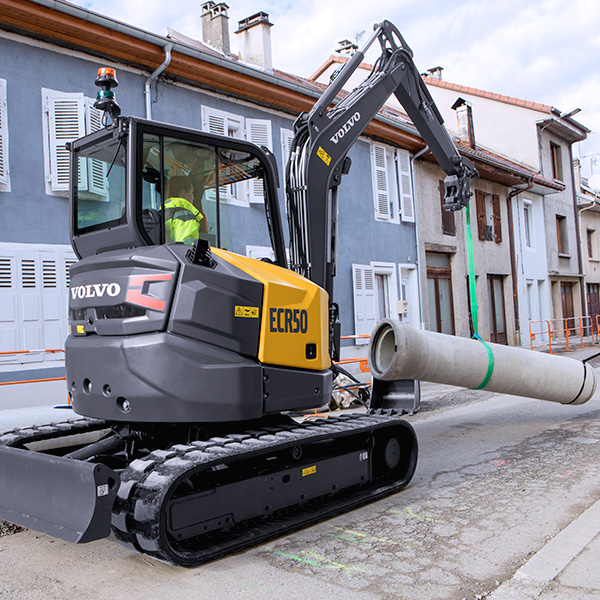 pelle-compacte-ECR50F-robuste-et-performante Pelle compacte ECR50 génération F : Robuste et Performante