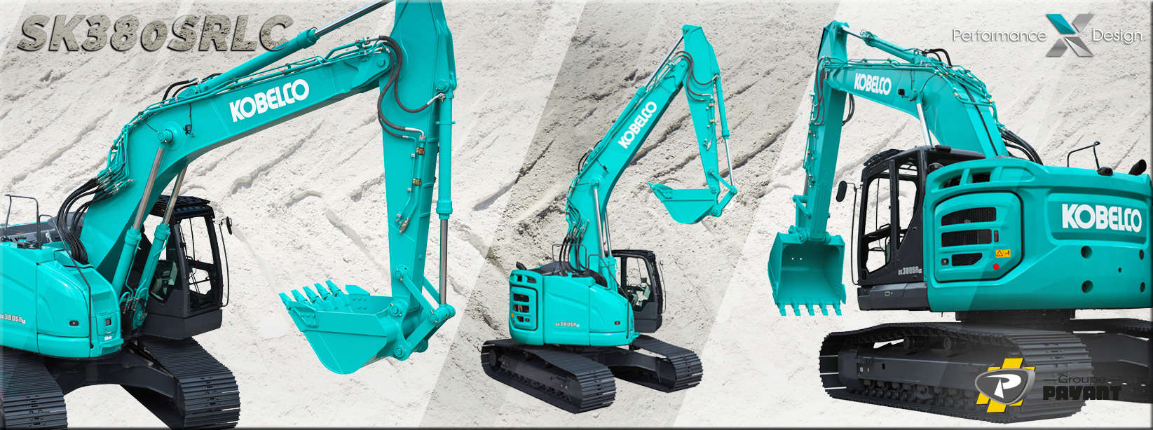 Pelle sur chenilles SK380SRLC Kobelco