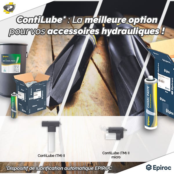 Système de graissage automatique ContiLube II EPIROC - Magasins Groupe PAYANT