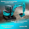 Mini pelle sur chenilles SK50SRX-7 Kobelco : des performances exceptionnelles