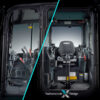 Mini pelle sur chenilles SK58SRX-7 Kobelco : confortable et fonctionnelle