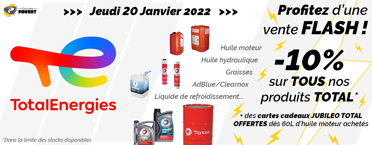 Vente flash TOTAL - Groupe PAYANT 2022