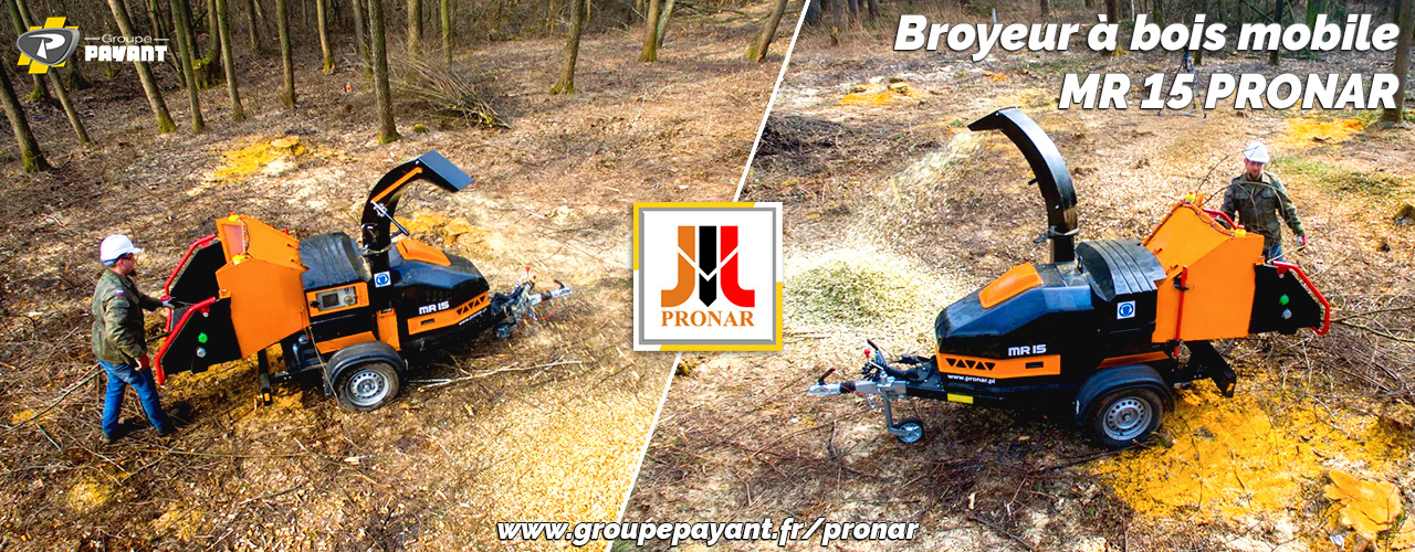 Broyeur à bois mobile MR15 Pronar - Groupe PAYANT