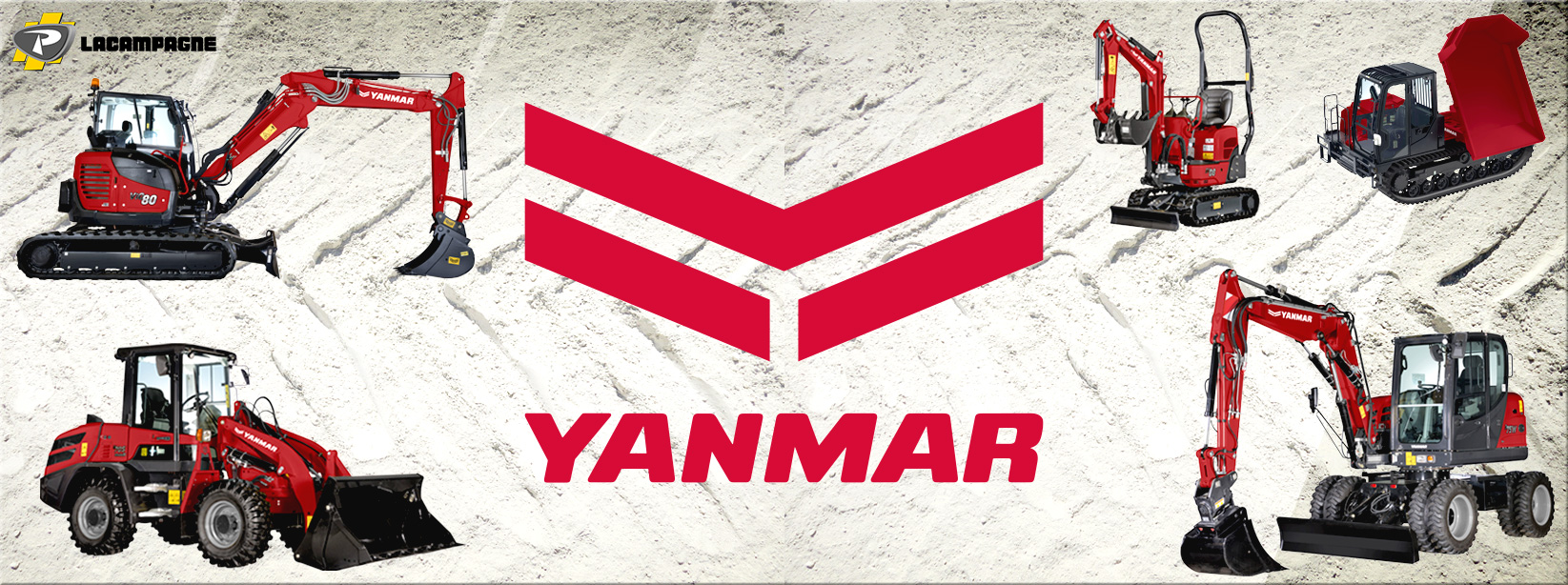 Matériels Yanmar distribués : Mini pelles, Midi pelles, Carriers, Chargeuses et Pelles sur pneus - Groupe PAYANT