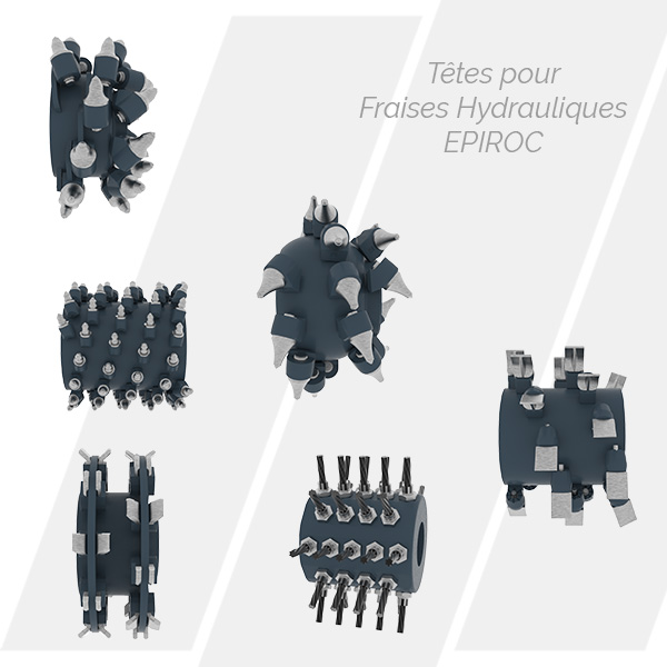 Têtes pour fraises hydrauliques EPIROC