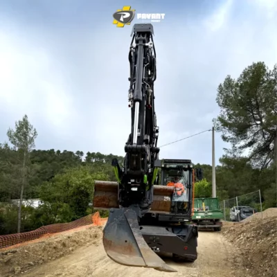 Démo pelle sur pneus EWR150 Volvo - Chantier ARTP Démo pelle sur pneus EWR150 Volvo - Chantier ARTP