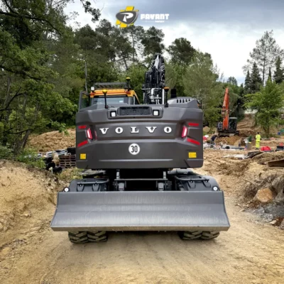Démo pelle sur pneus EWR150 Volvo - Chantier ARTP Démo pelle sur pneus EWR150 Volvo - Chantier ARTP