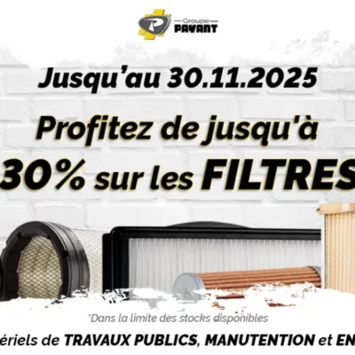 Promotion sur les filtres avec le Groupe PAYANT