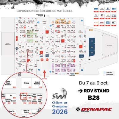 Stand DYNAPAC à la SIM 2026