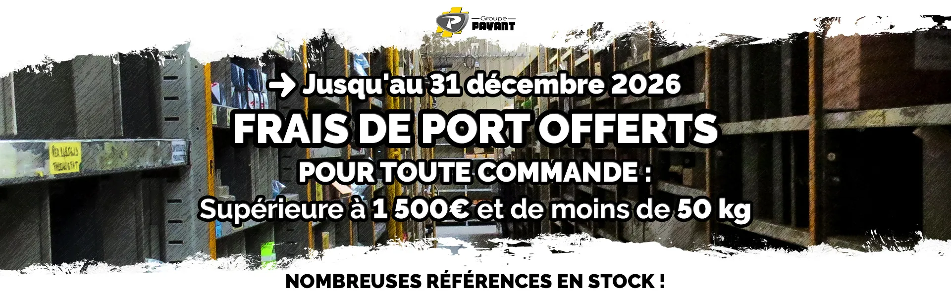 Service magasins/pièces Groupe PAYANT : frais de port offerts Service magasins/pièces Groupe PAYANT : frais de port offerts